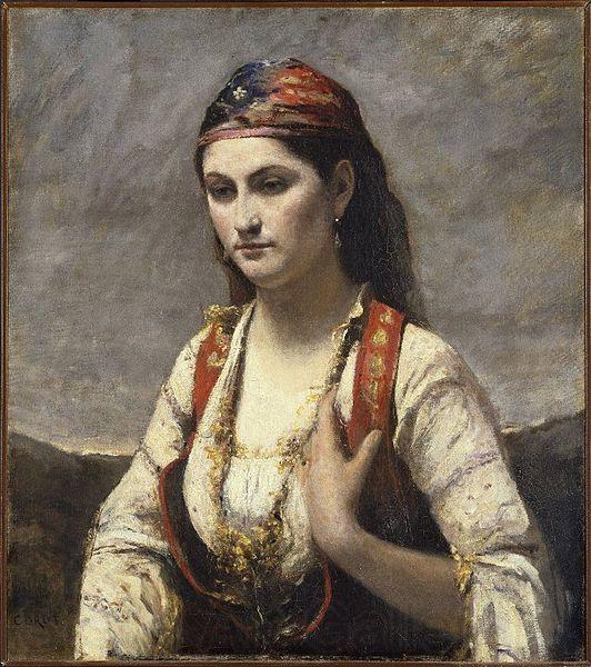 Jean-Baptiste Camille Corot Young Woman of Albano France oil painting art